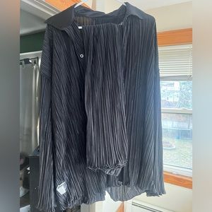 Shein black two piece set